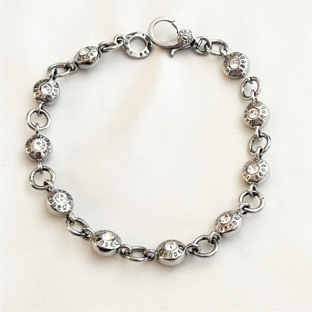 NWOT RARE Henri Bendel Silver Tone Tennis Bracelet - Picture 7 of 10